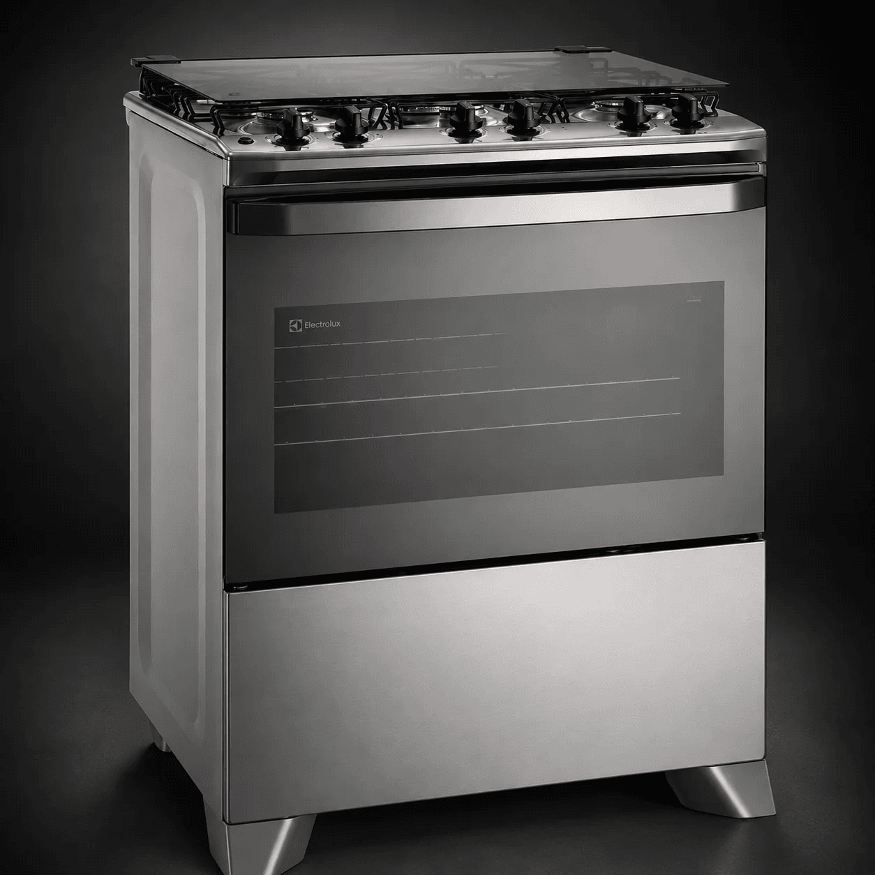 Fogão a gás Electrolux FE5IG PerfectCook cinco bocas em inox com mesa em inox