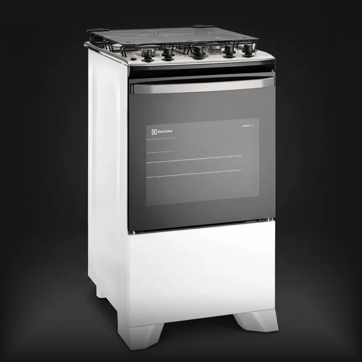 Fogão Electrolux Efficient FE4IW branco com mesa inox